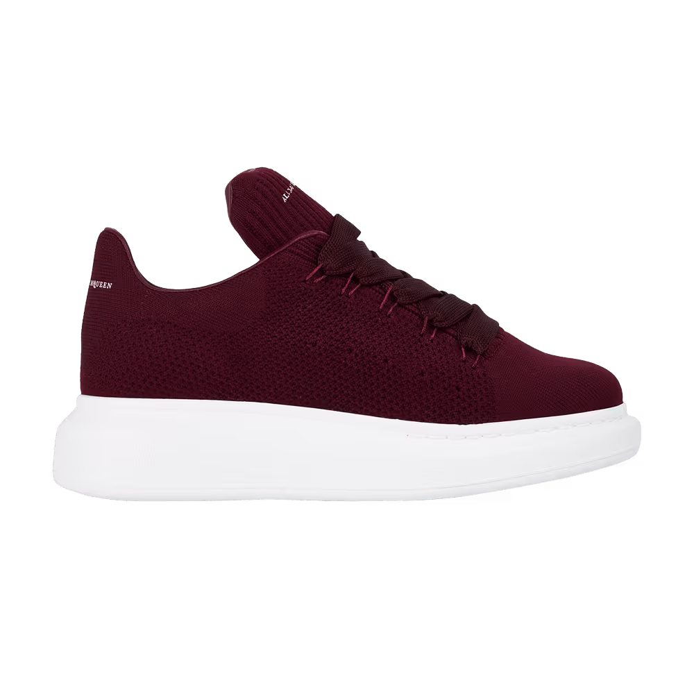 Alexander McQueen Women's Oversized Sneaker New Knitted - Dark Red