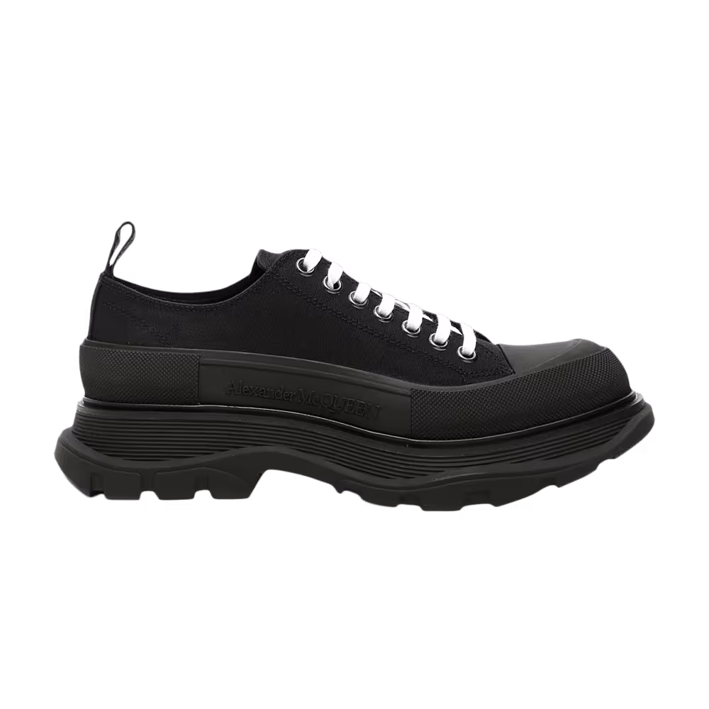 Alexander McQueen Tread Slick Lace Up Triple Black