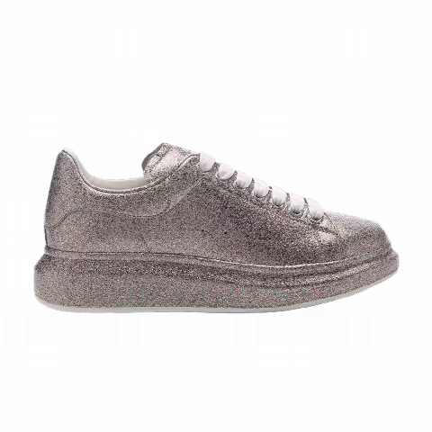 Alexander McQueen Wmns Oversized Sneaker 'Silver Multi-Color Glitter'