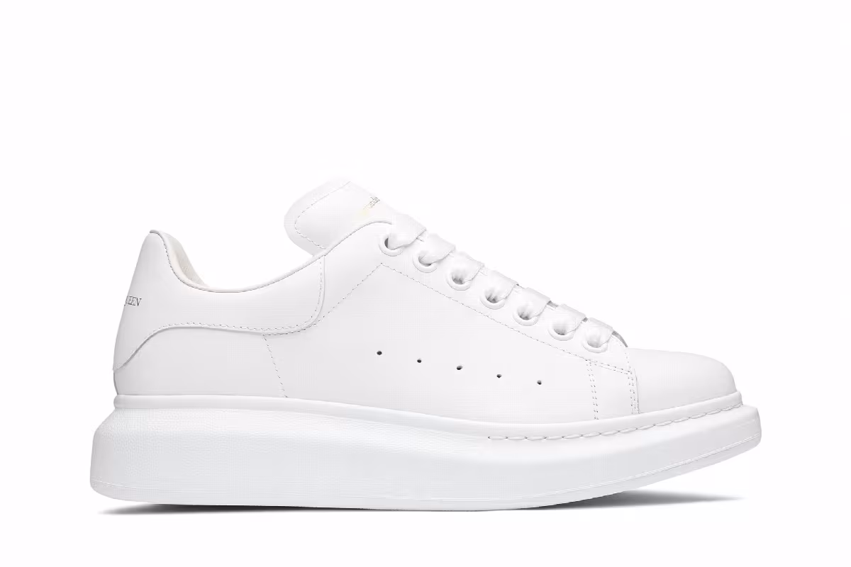 Alexander McQueen Women's Oversized Sneaker White, view 2