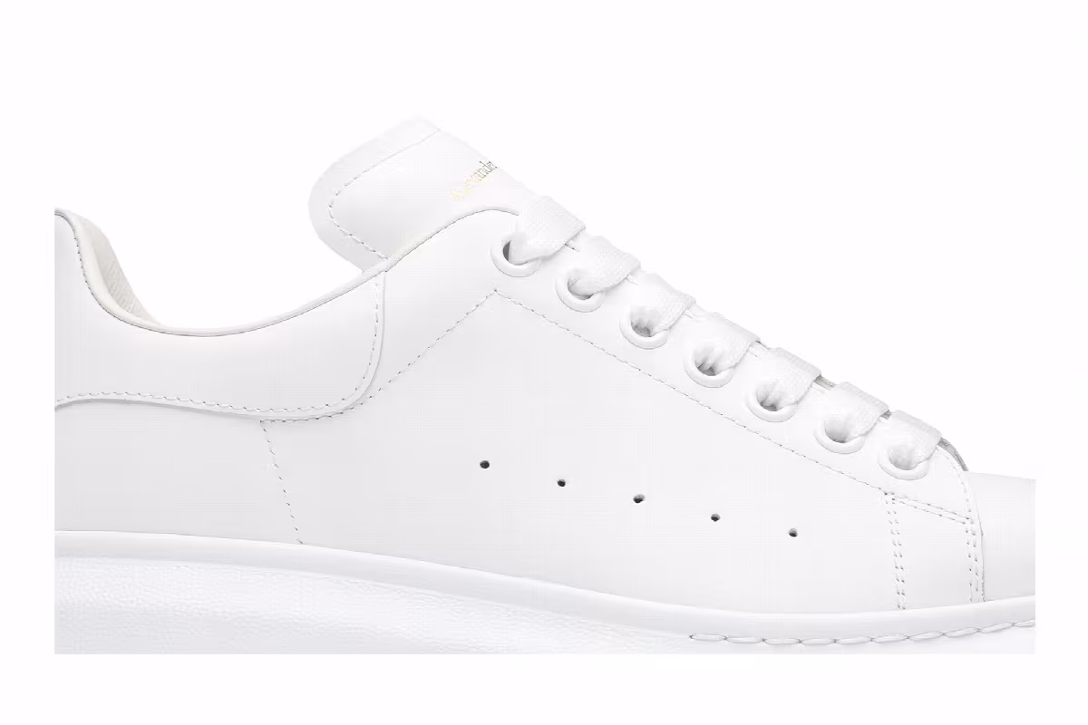 Alexander McQueen Women's Oversized Sneaker White, view 3