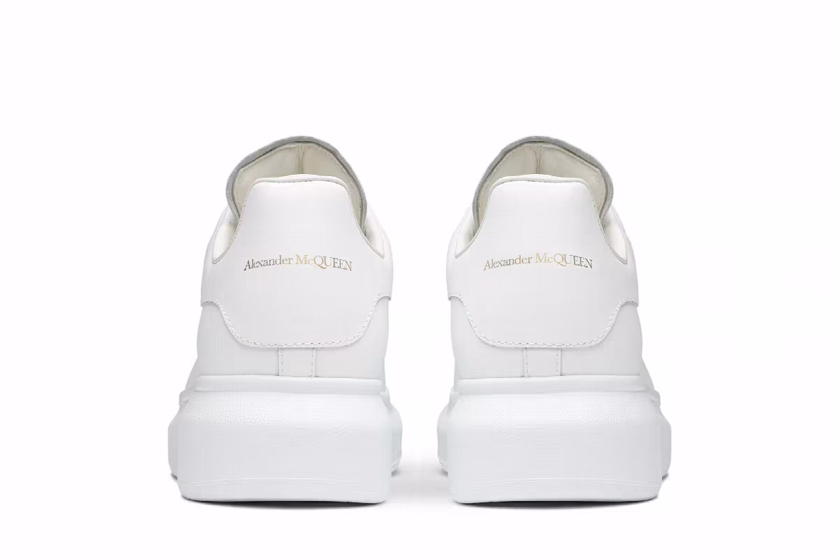 Alexander McQueen Women's Oversized Sneaker White, view 7