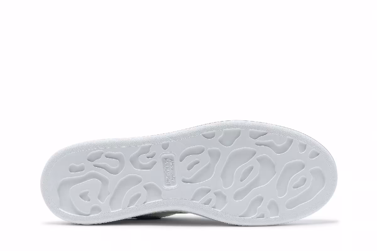 Alexander McQueen Women's Oversized Sneaker White Dream Blue 2020, view 5