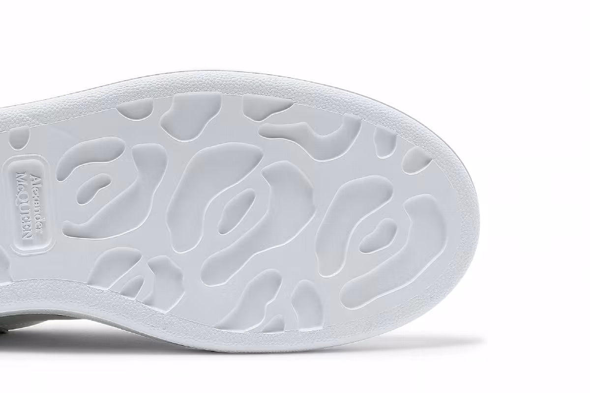 Alexander McQueen Women's Oversized Sneaker White Dream Blue 2020, view 6