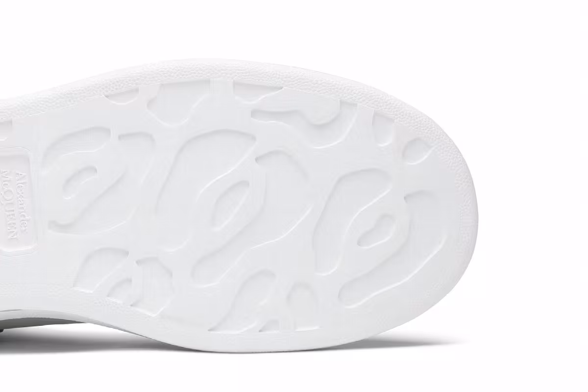 Alexander McQueen Oversized Sneaker White Gold, view 6