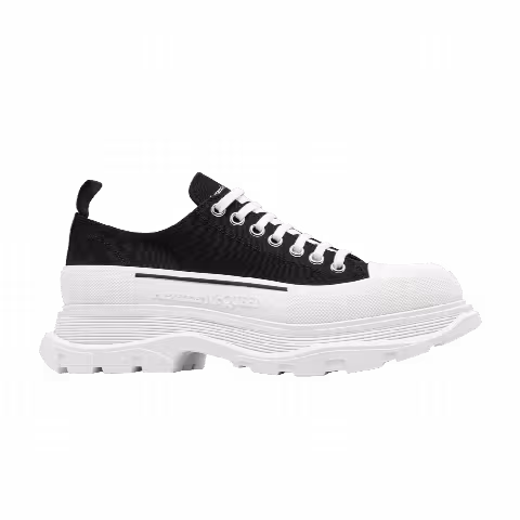 Alexander McQueen Tread Slick Lace Up 'Black White'