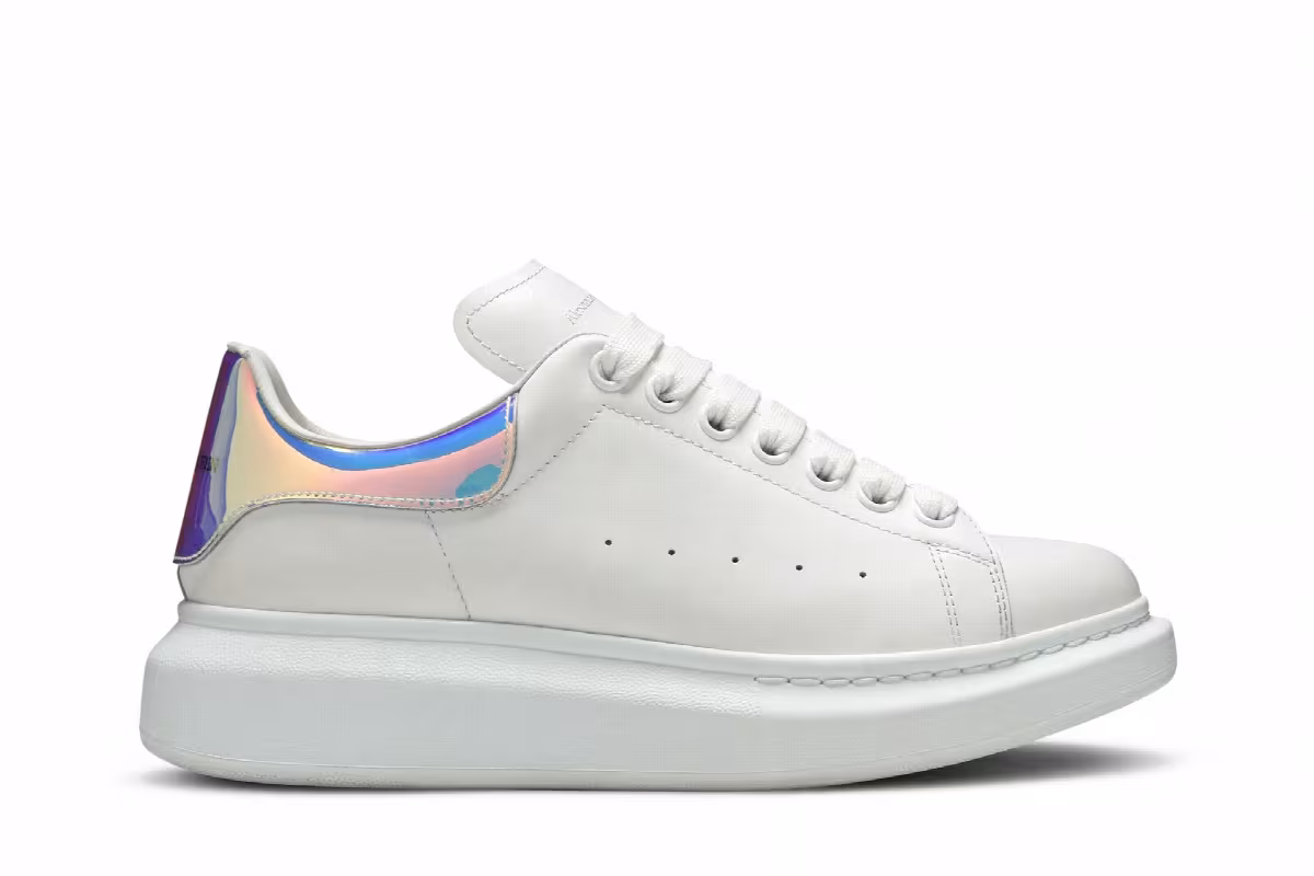 Alexander McQueen Women's Oversized Sneaker Iridescent, view 2