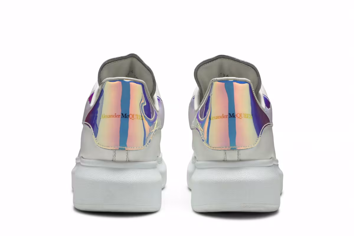 Alexander McQueen Women's Oversized Sneaker Iridescent, view 7