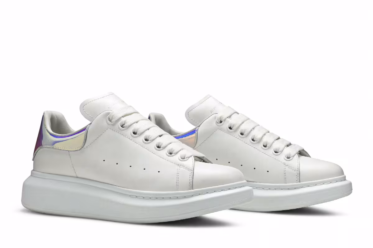 Alexander McQueen Women's Oversized Sneaker Iridescent, view 9