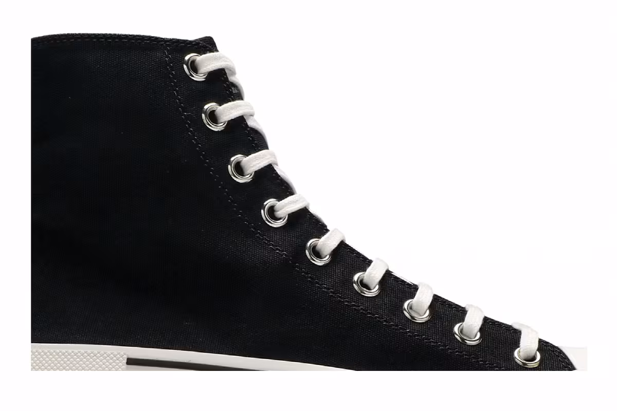 Alexander McQueen Tread Slick Boots Black White, view 3