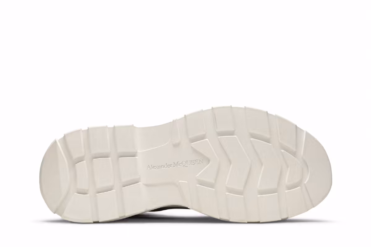 Alexander McQueen Tread Slick Boots Black White, view 5