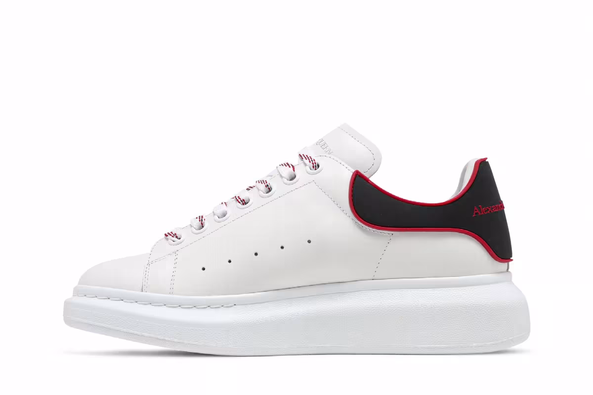 Alexander McQueen Oversized Sneaker White Lust Red, view 4