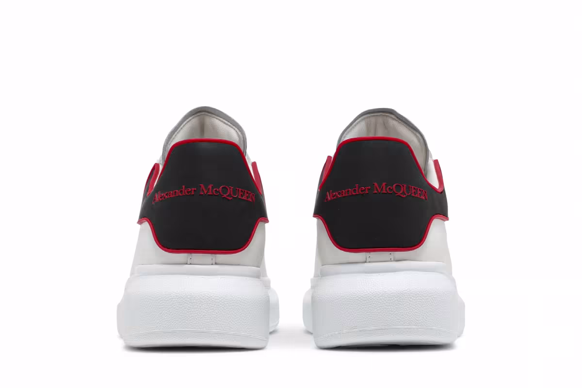 Alexander McQueen Oversized Sneaker White Lust Red, view 7