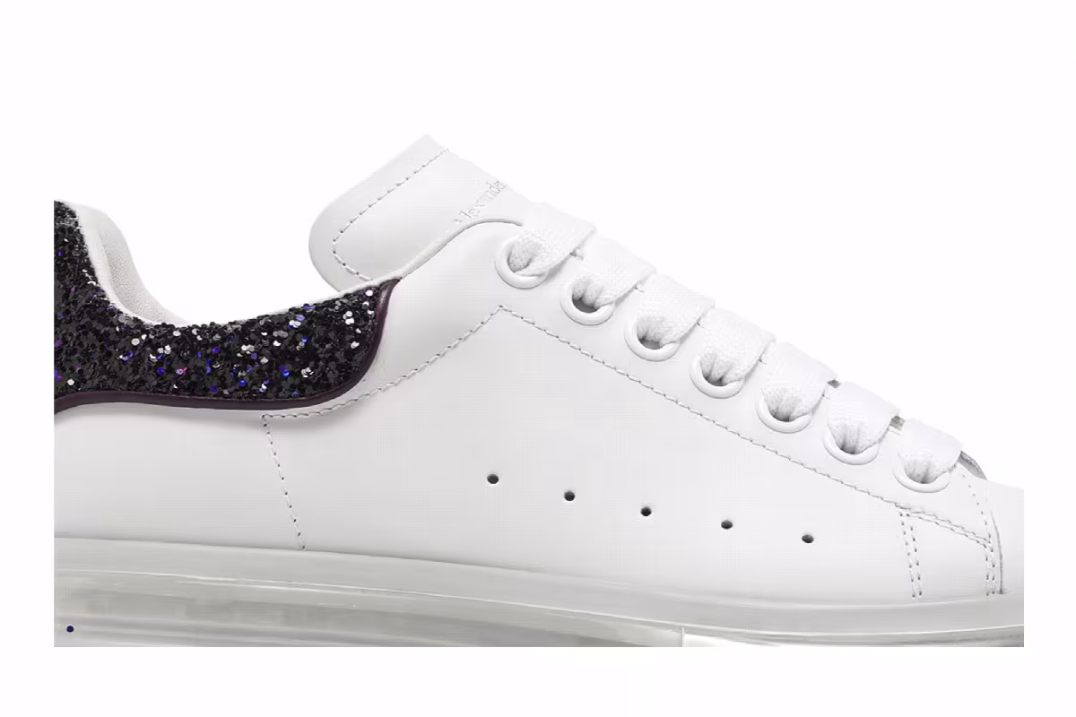 Alexander McQueen Women's Oversized Sneaker Transparent - White Amethyst, view 3