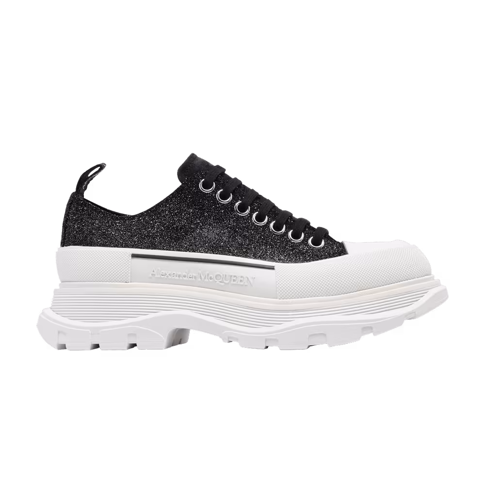 Alexander McQueen Women's Tread Slick Lace-Up Galaxy Black