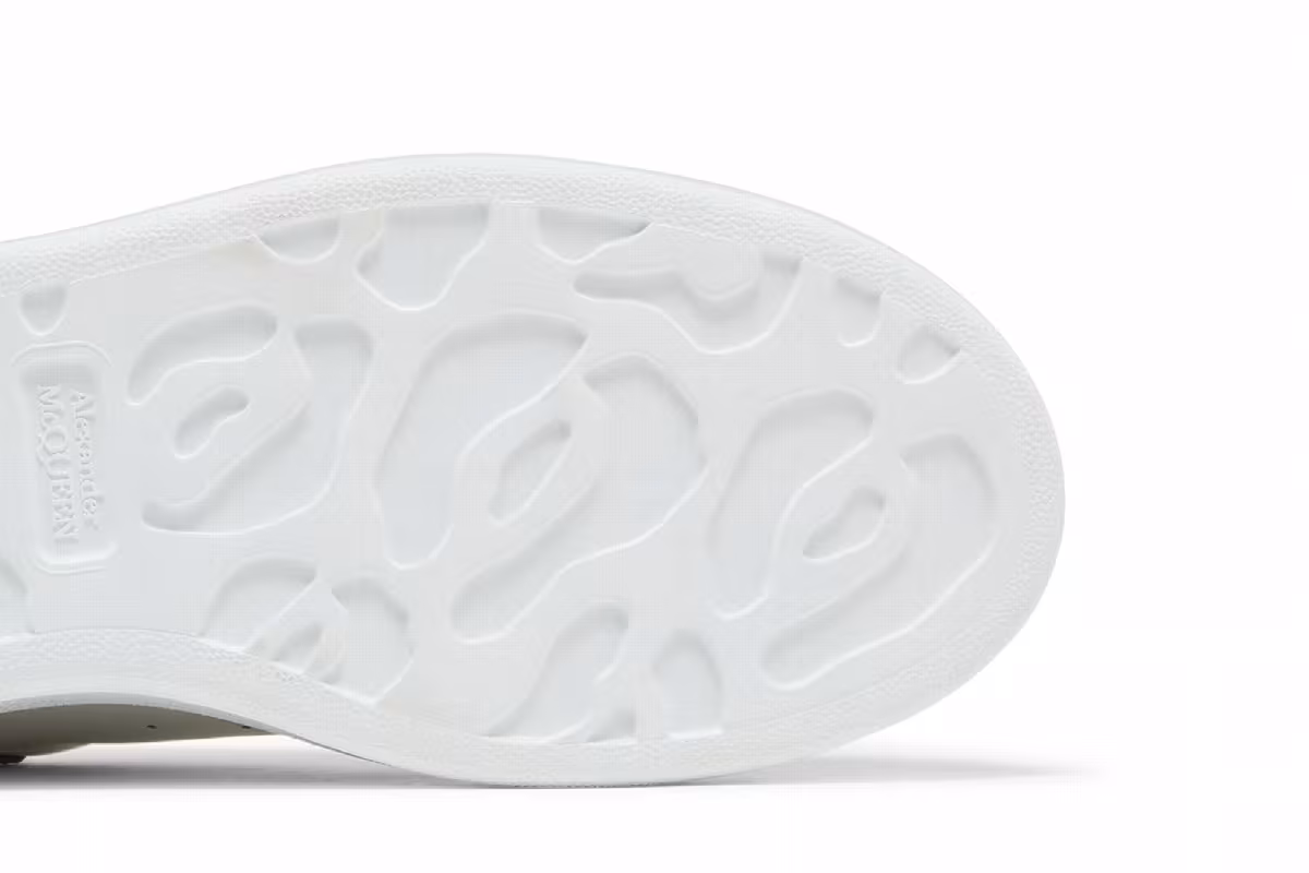 Alexander McQueen Women's Oversized Sneaker White Amethyst, view 6