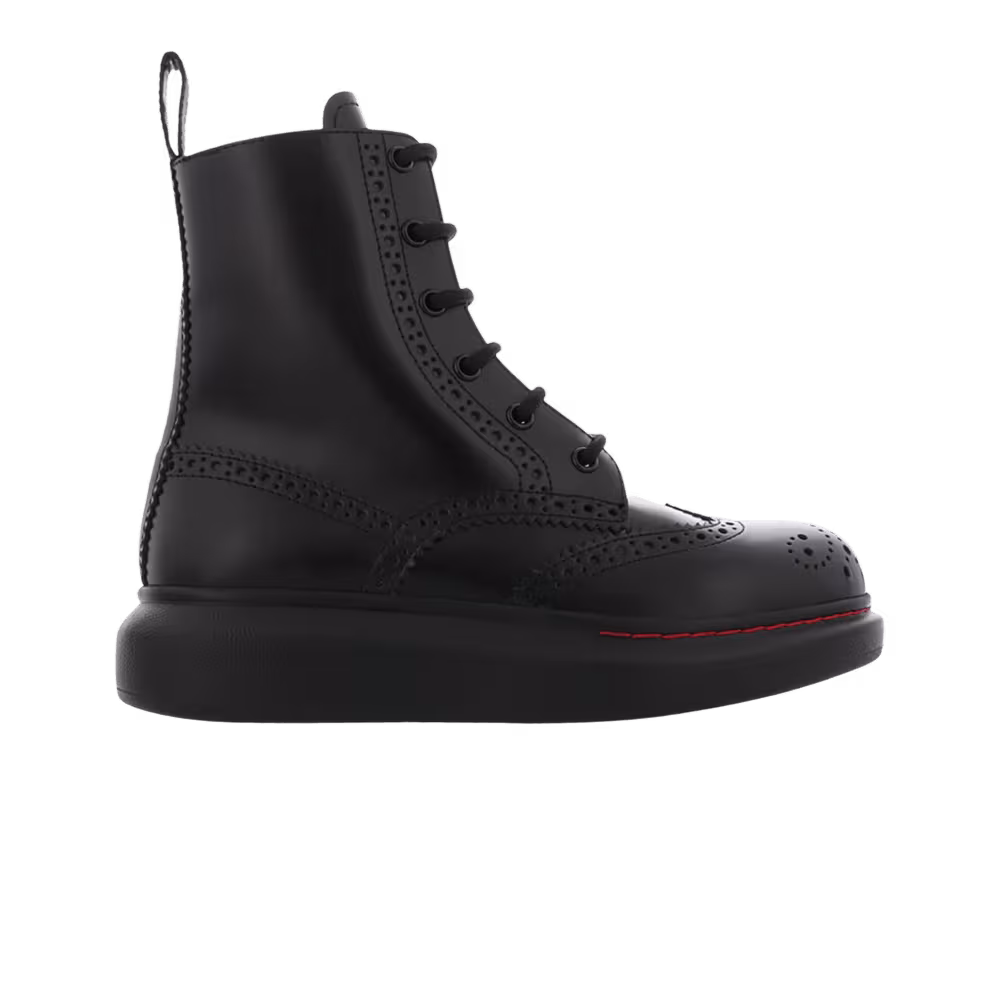 Alexander McQueen Women's Hybrid Lace Up Black