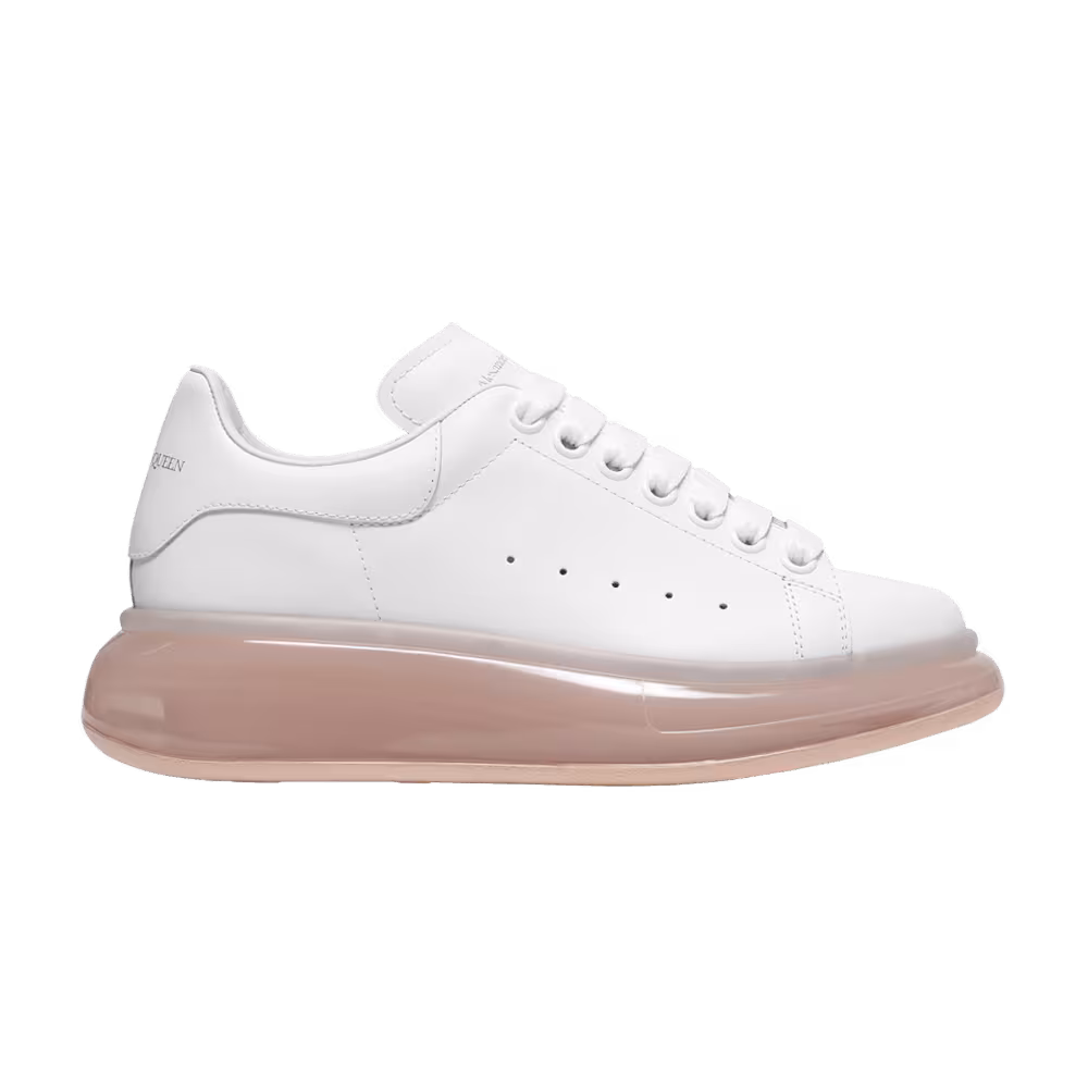 Alexander McQueen Women's Oversized Sneaker White Rose Gold