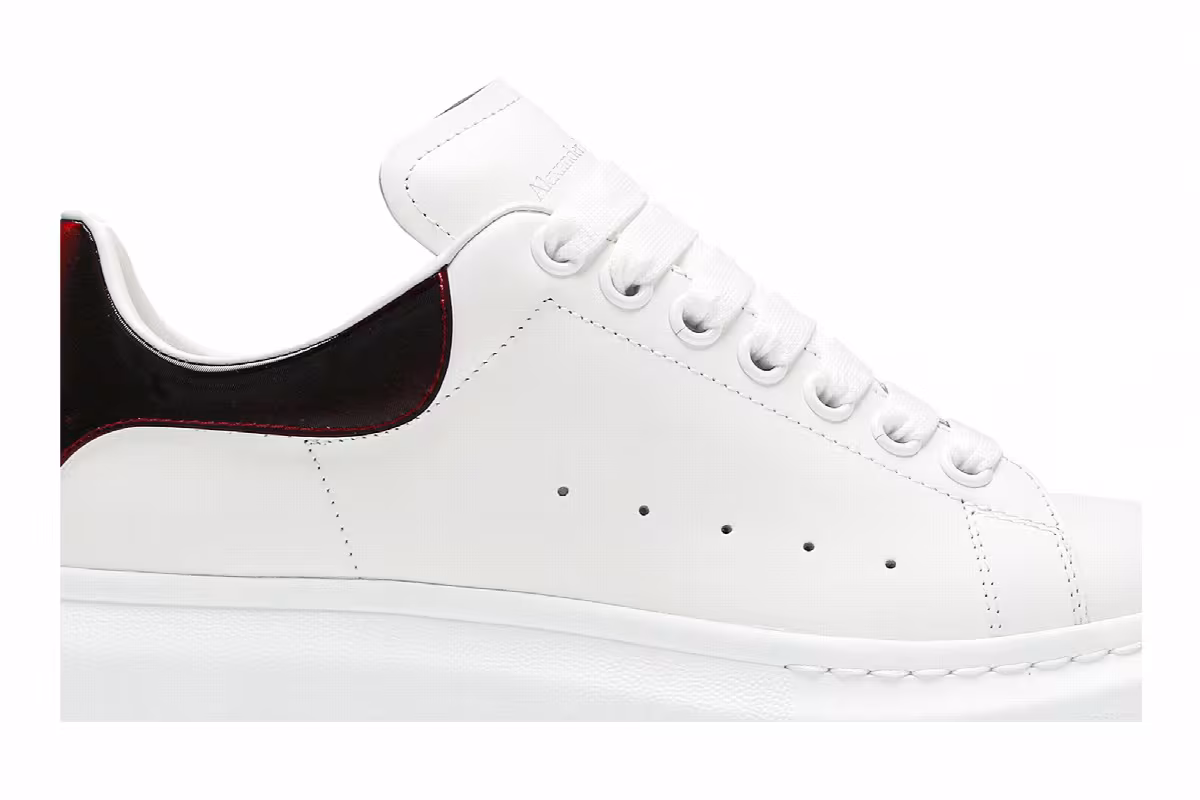 Alexander McQueen Oversized Sneaker White Lust Red, view 3