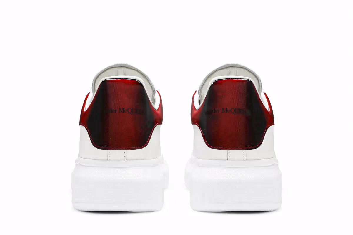 Alexander McQueen Oversized Sneaker White Lust Red, view 7