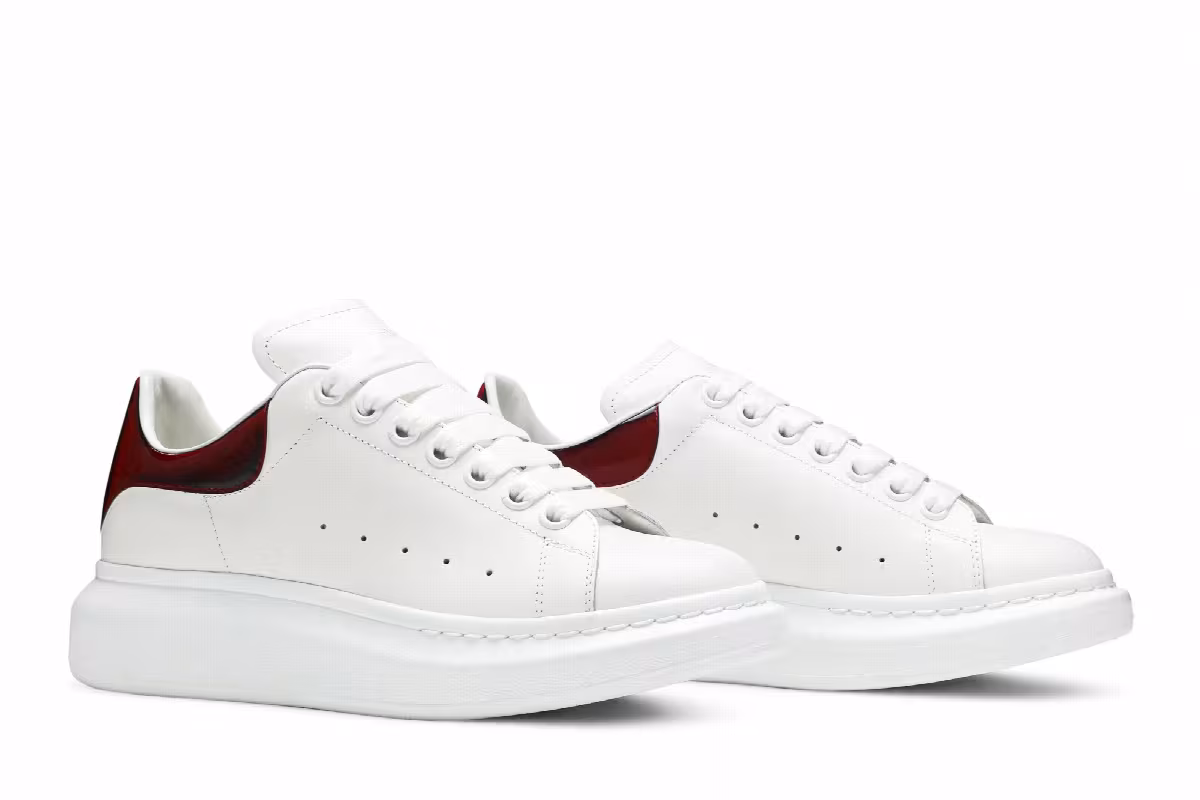 Alexander McQueen Oversized Sneaker White Lust Red, view 9