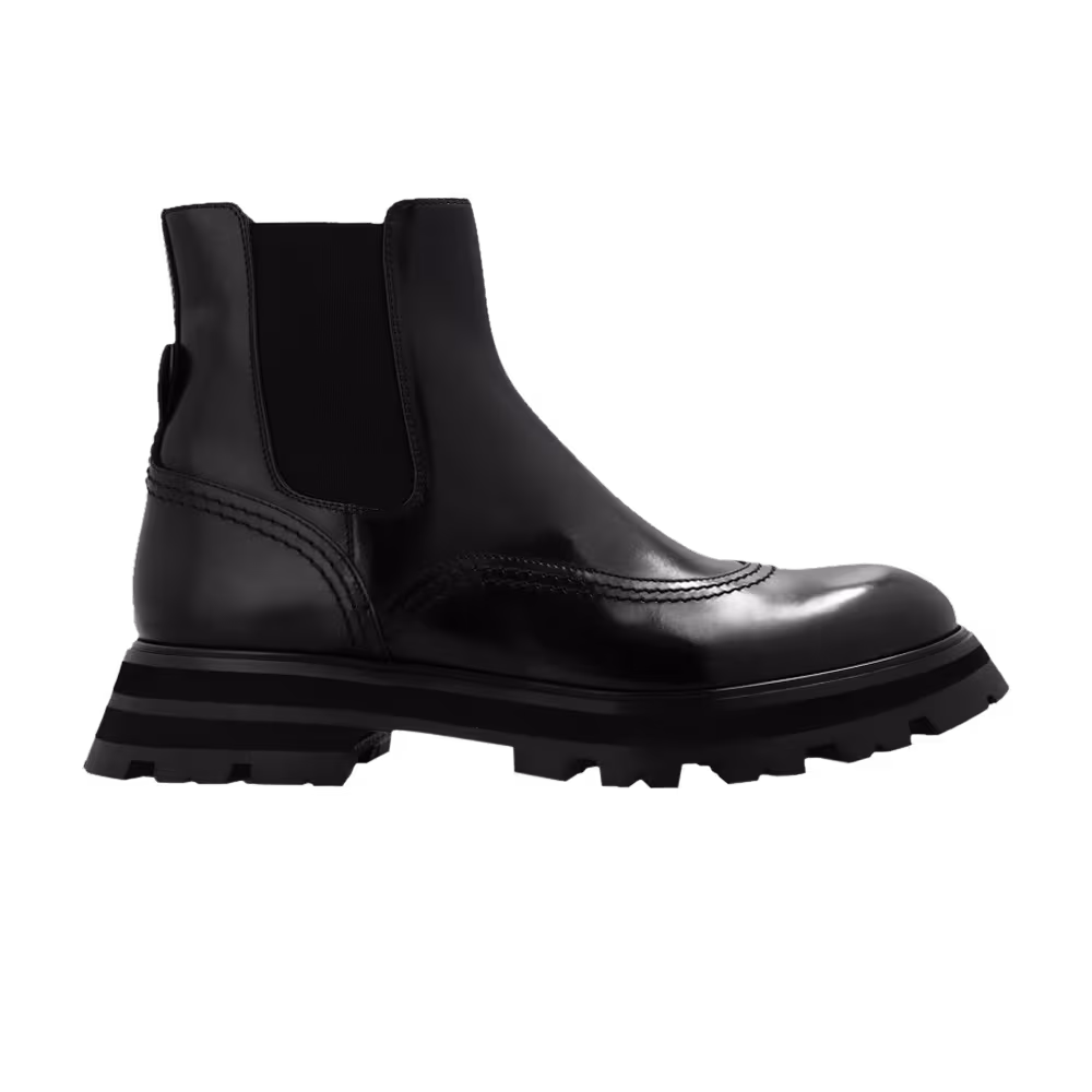 Alexander McQueen Women's Wander Chelsea Boot Black 2020