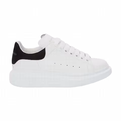 Alexander McQueen Wmns Oversized Sneaker 'White Black' 2025
