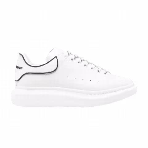 Alexander McQueen Oversized Sneaker 'White Black Contrast Heel'