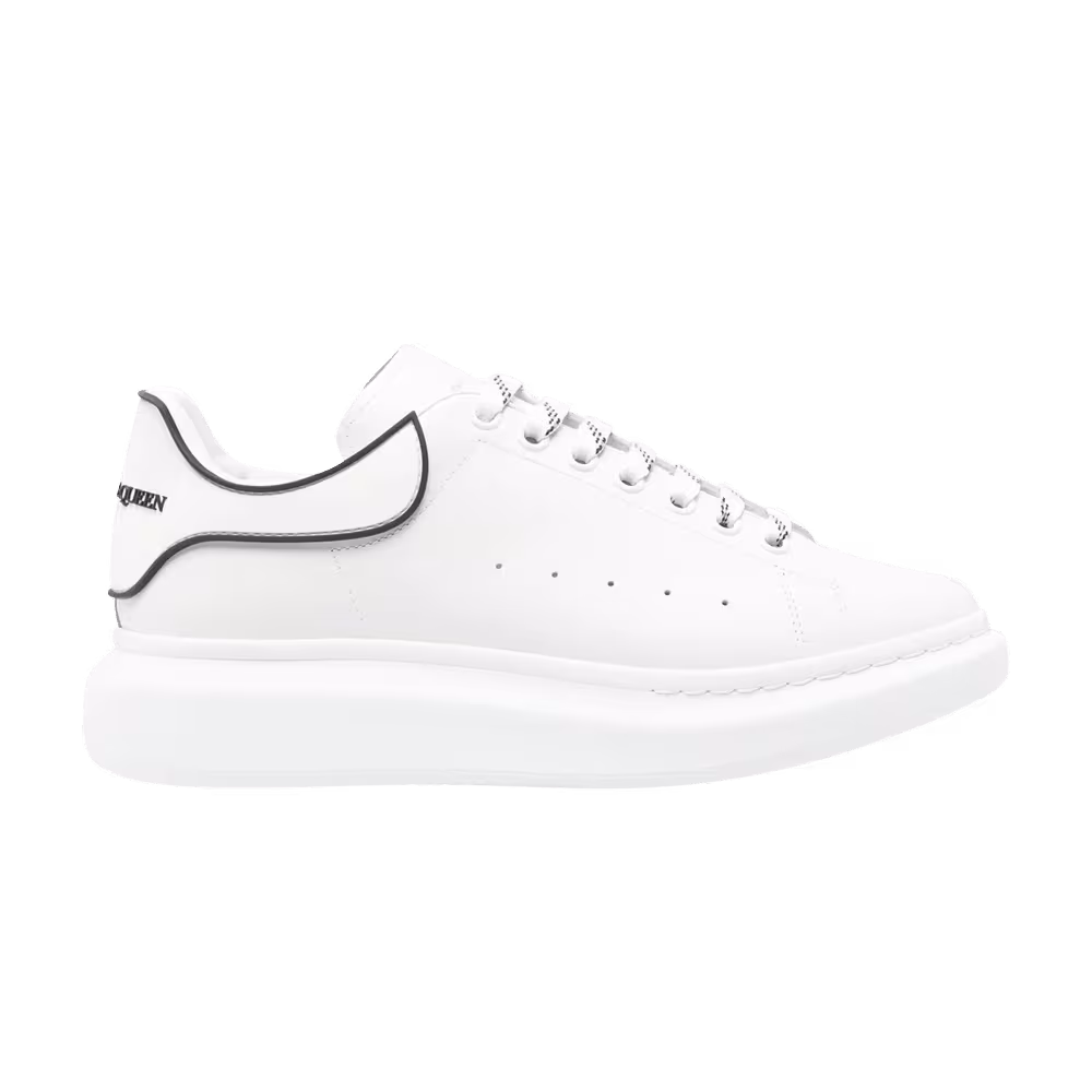 Alexander McQueen Oversized Sneaker White Black Contrast Heel