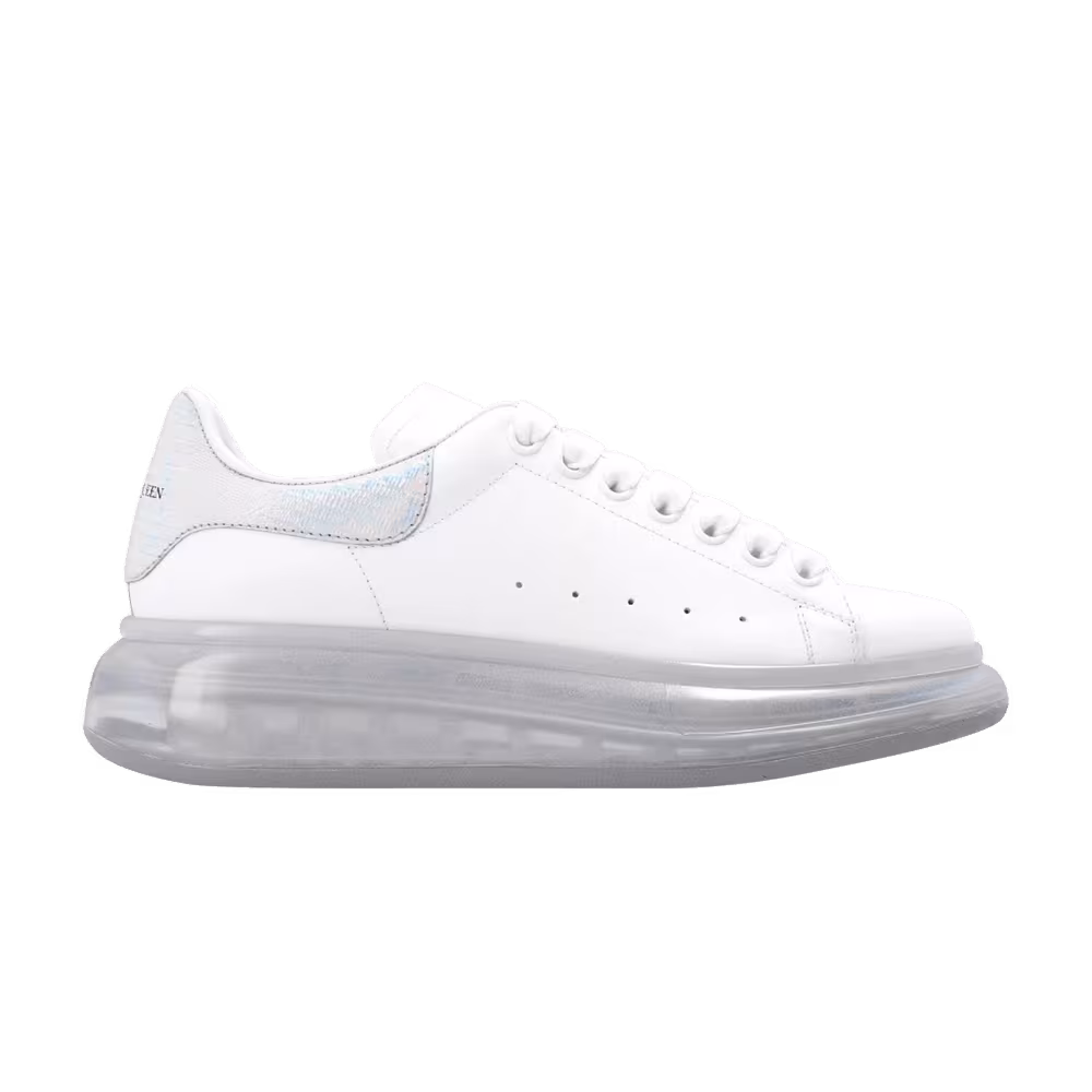 Alexander McQueen Women's Oversized Sneaker Clear Sole - White Multi-Chrome
