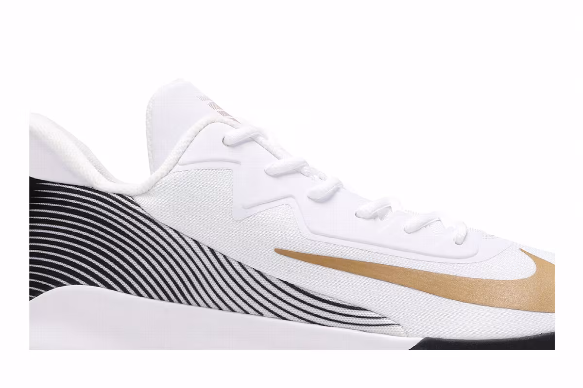Nike Precision 4 White Metallic Gold, view 3