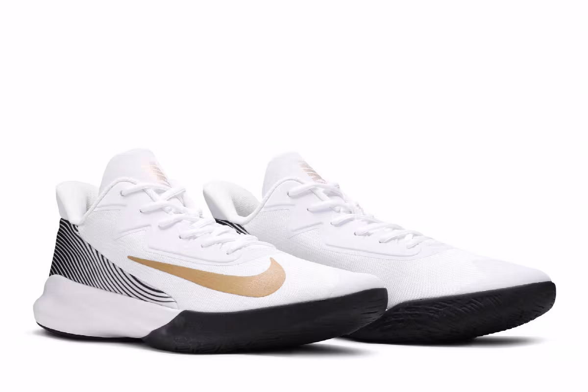 Nike Precision 4 White Metallic Gold, view 9
