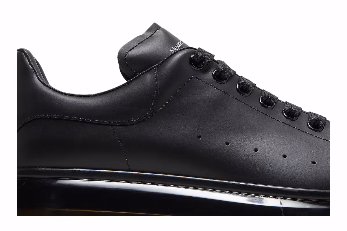 Alexander McQueen Oversized Sneaker Clear Sole - Black, view 3