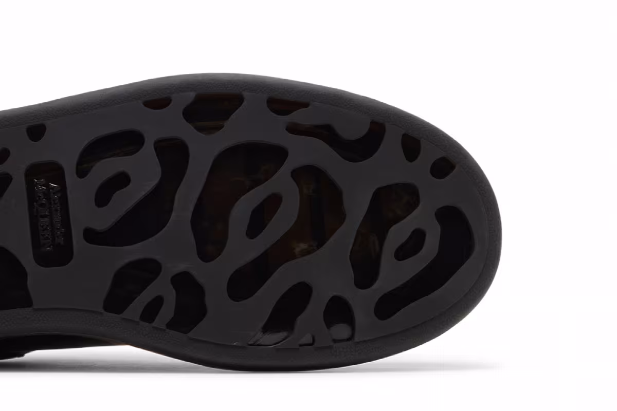 Alexander McQueen Oversized Sneaker Clear Sole - Black, view 6