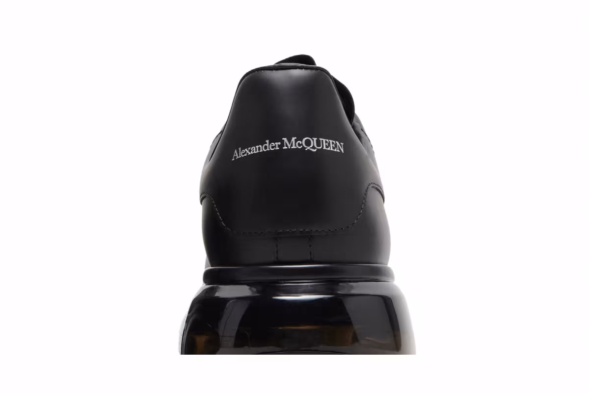 Alexander McQueen Oversized Sneaker Clear Sole - Black, view 8