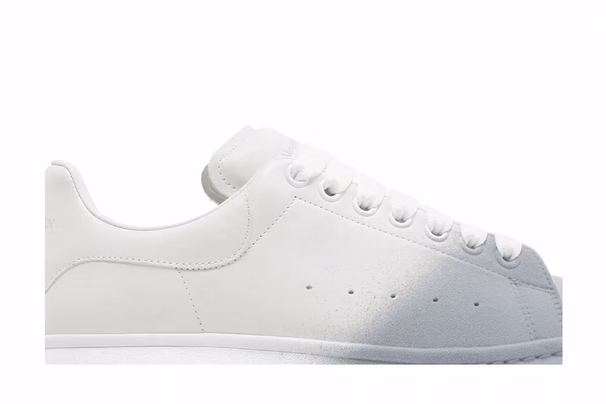 Alexander McQueen Oversized Sneaker Sprayed Ombre - White Melange, view 3