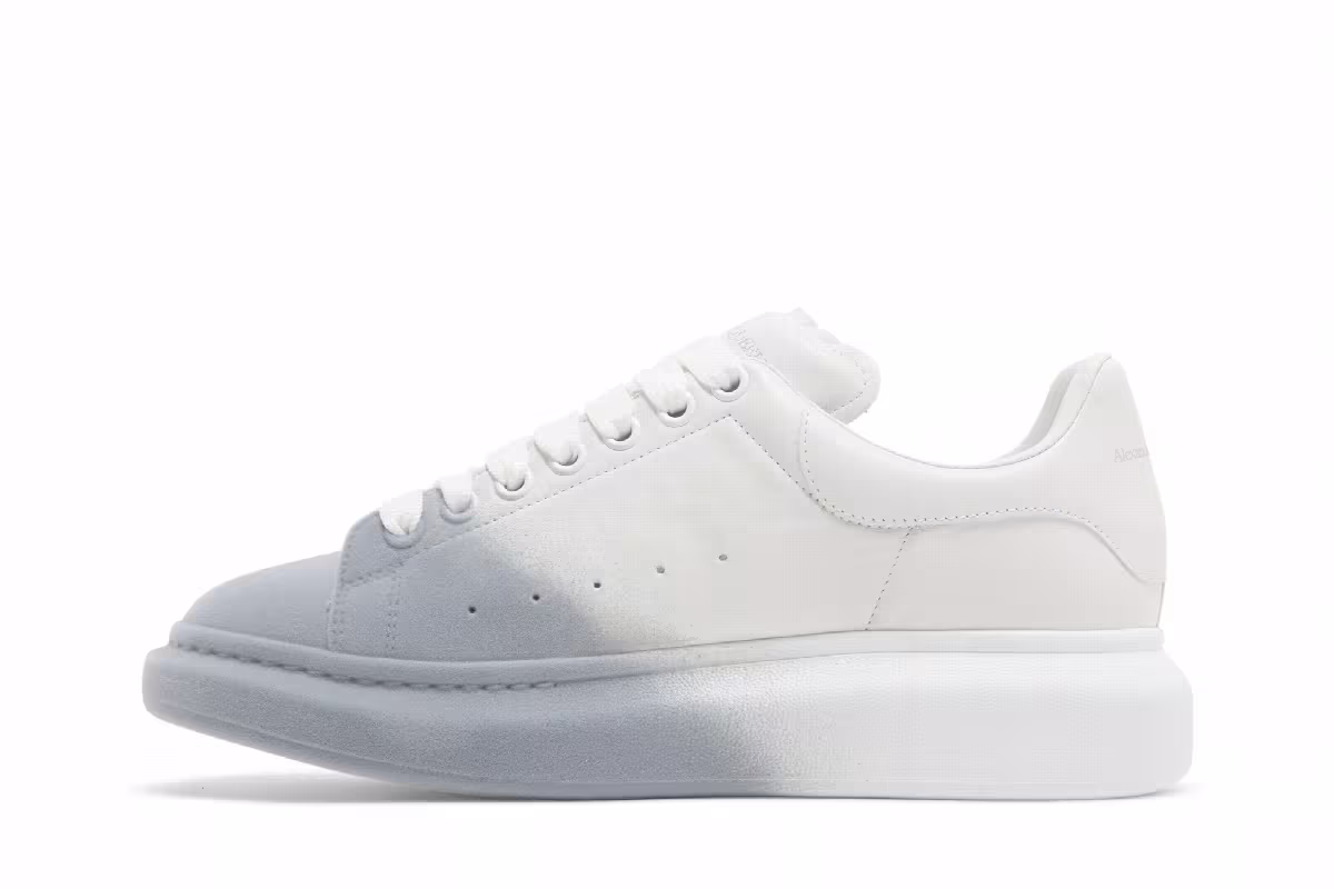 Alexander McQueen Oversized Sneaker Sprayed Ombre - White Melange, view 4