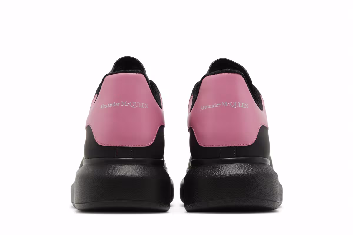 Alexander McQueen Oversized Sneaker Black Sugar Pink, view 7