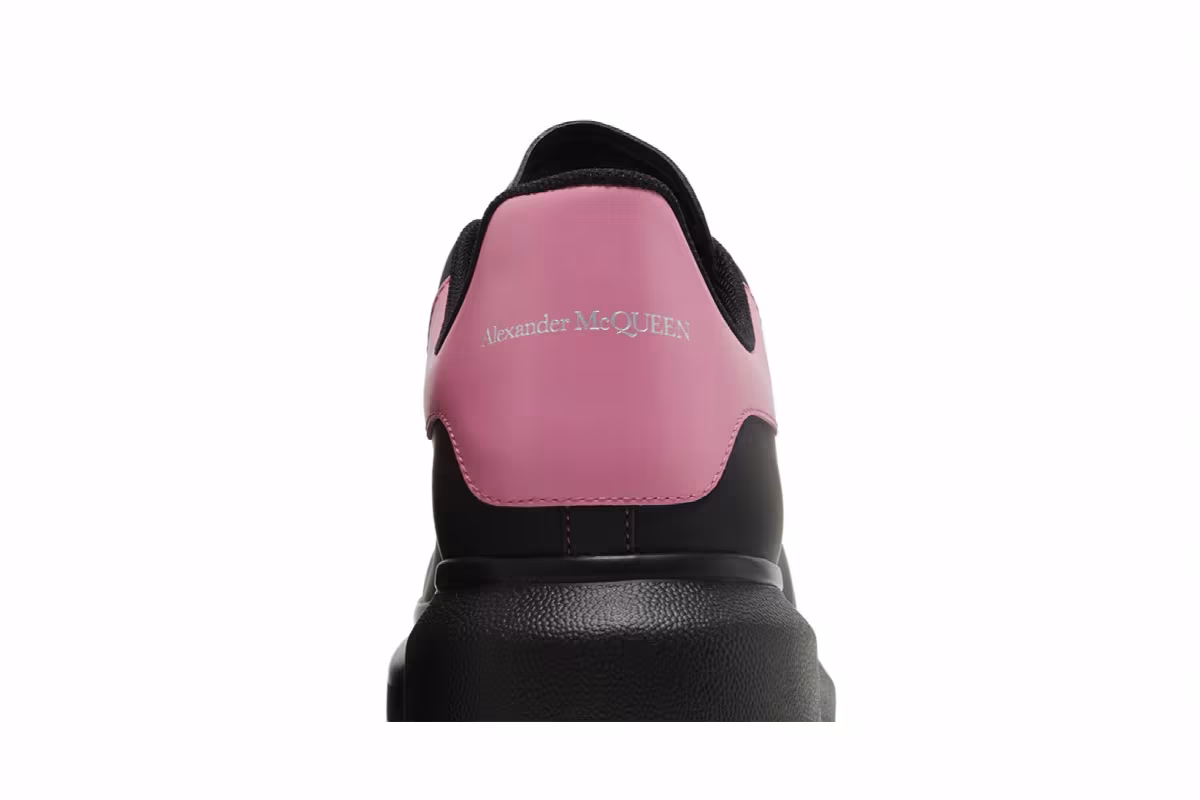 Alexander McQueen Oversized Sneaker Black Sugar Pink, view 8