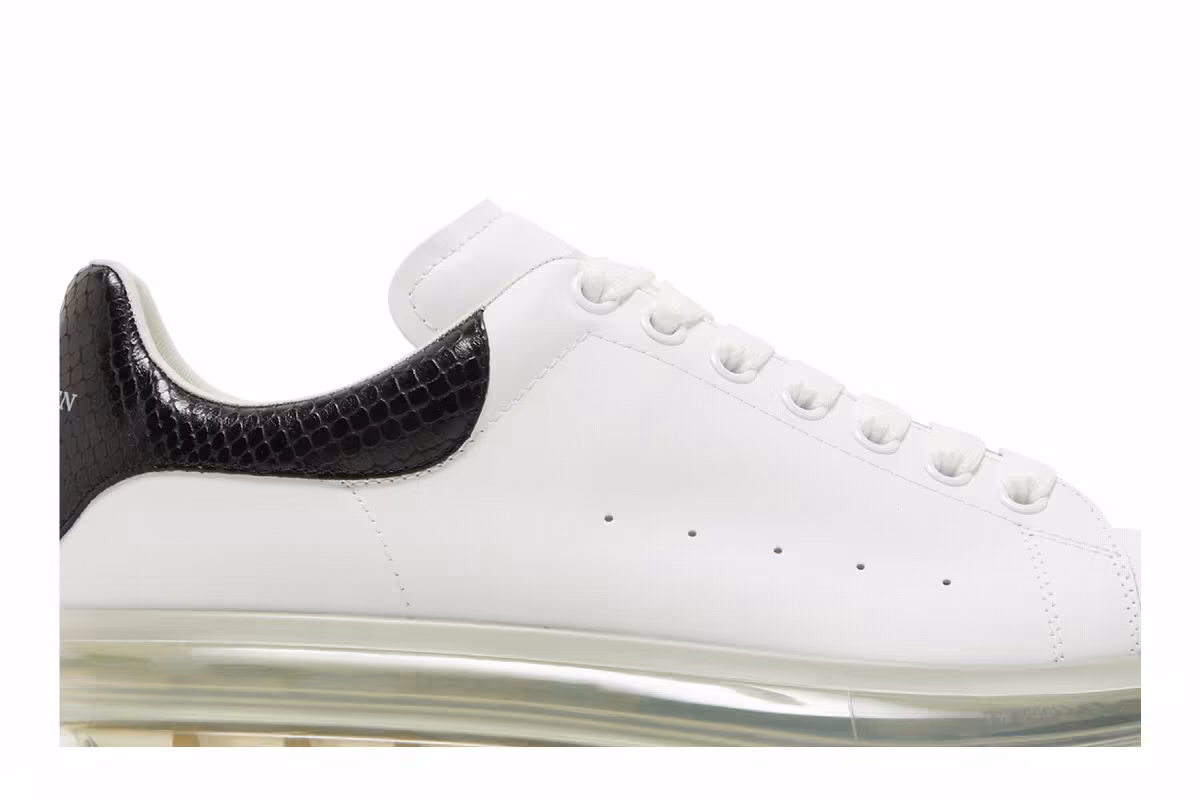 Alexander McQueen Oversized Sneaker Transparent Sole - Snakeskin, view 3
