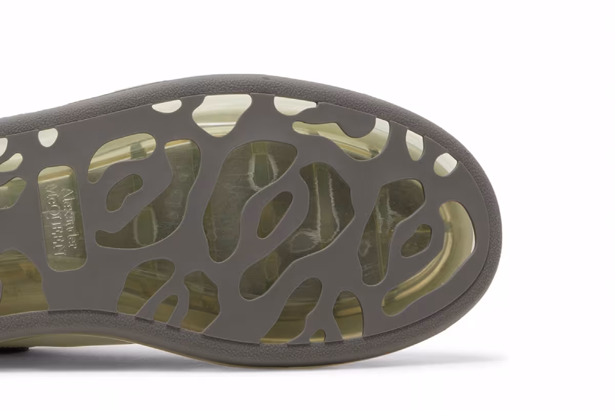 Alexander McQueen Oversized Sneaker Transparent Sole - Snakeskin, view 6