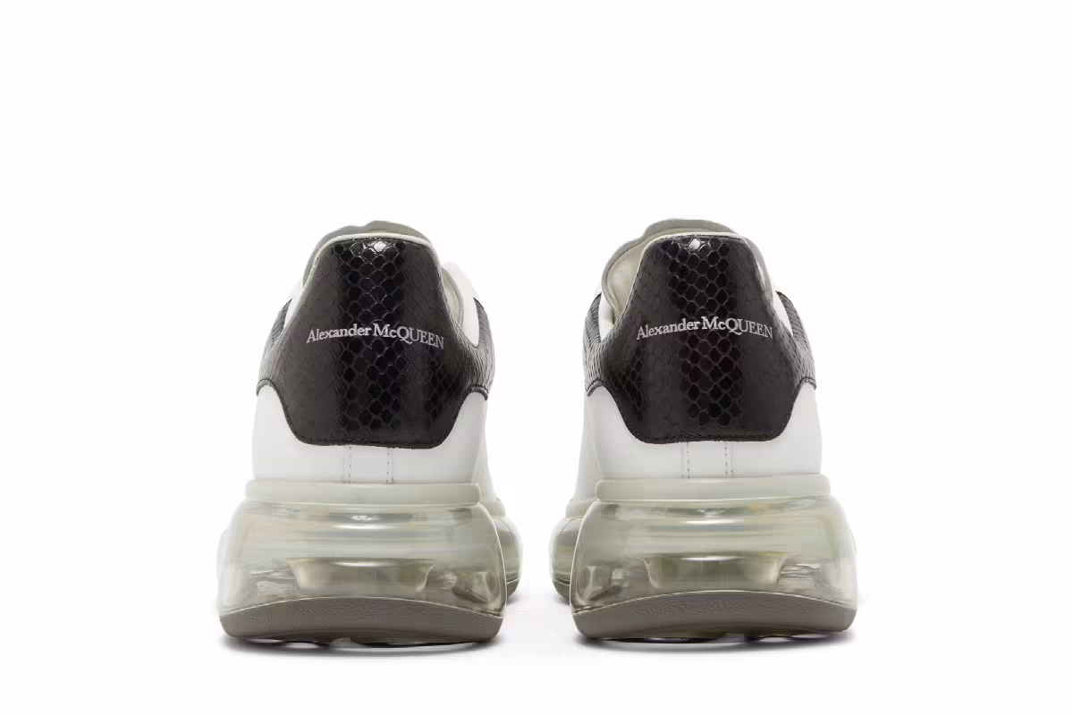 Alexander McQueen Oversized Sneaker Transparent Sole - Snakeskin, view 7