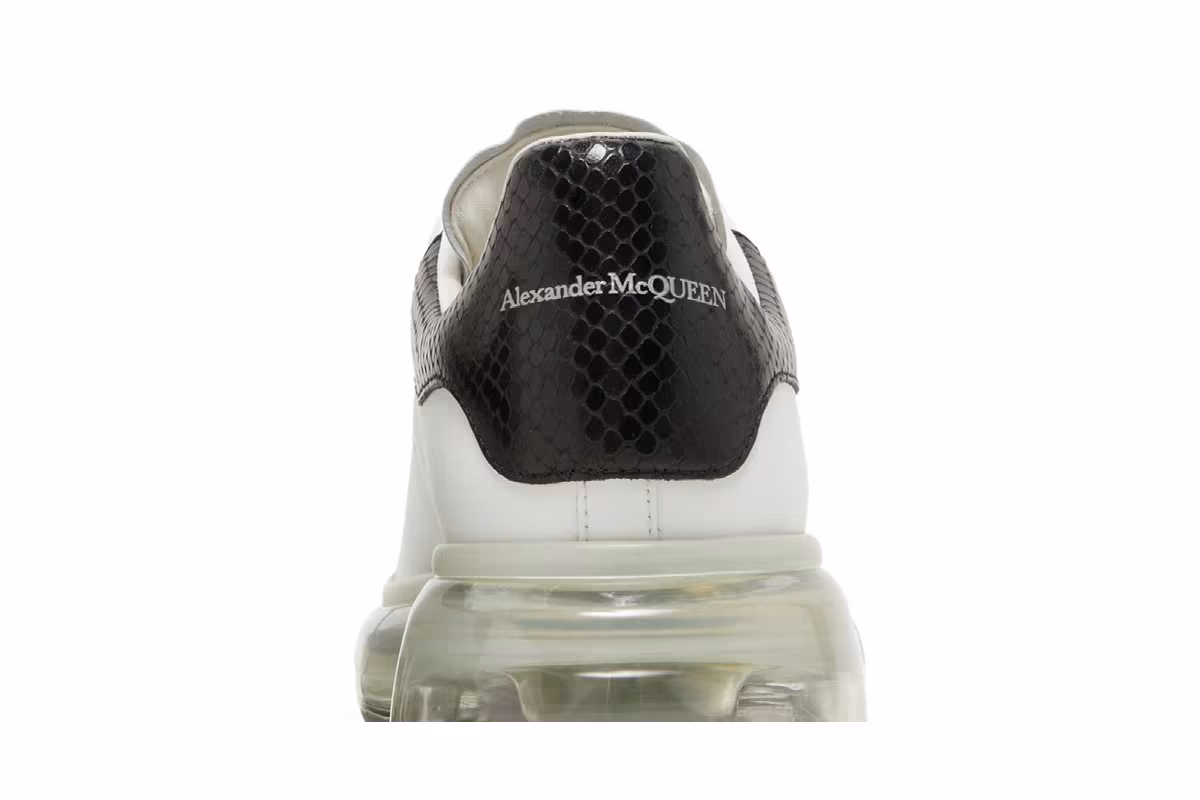 Alexander McQueen Oversized Sneaker Transparent Sole - Snakeskin, view 8