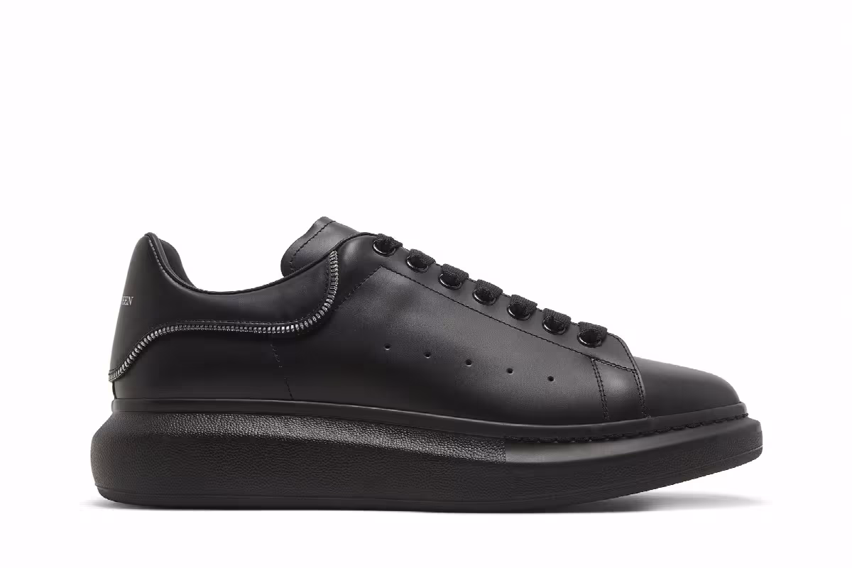 Alexander McQueen Oversized Sneaker Zipper Tooth - Black, view 2