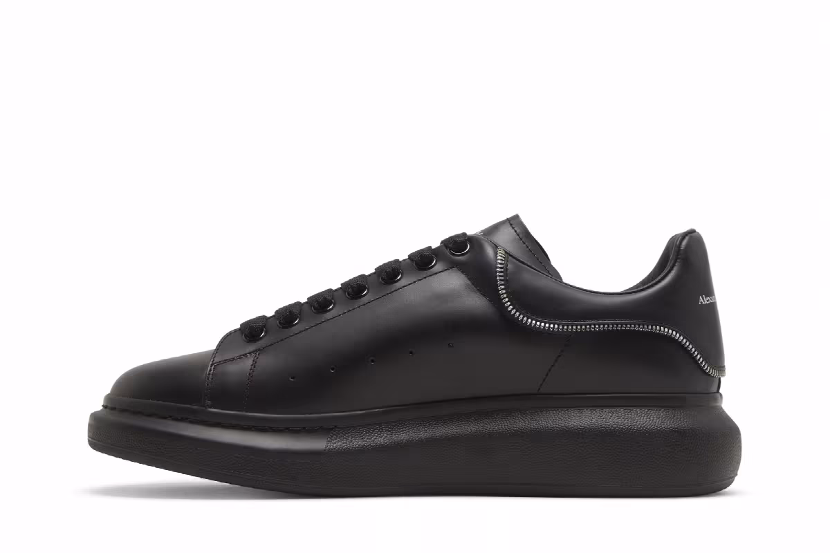 Alexander McQueen Oversized Sneaker Zipper Tooth - Black, view 4