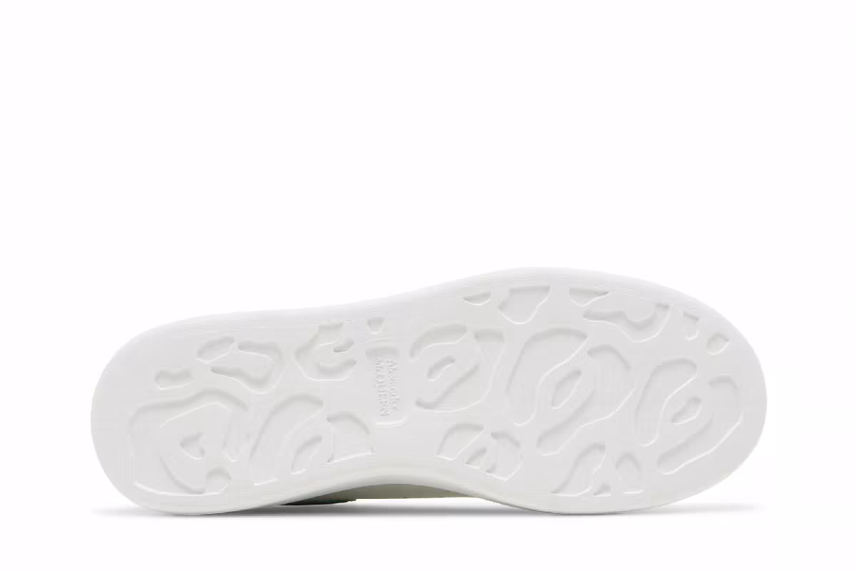 Alexander McQueen Oversized Sneaker Chrome Green Crocodile, view 5