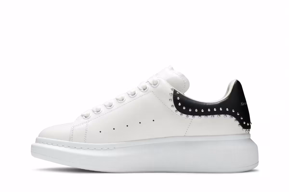 Alexander McQueen Oversized Sneaker White Studs, view 4