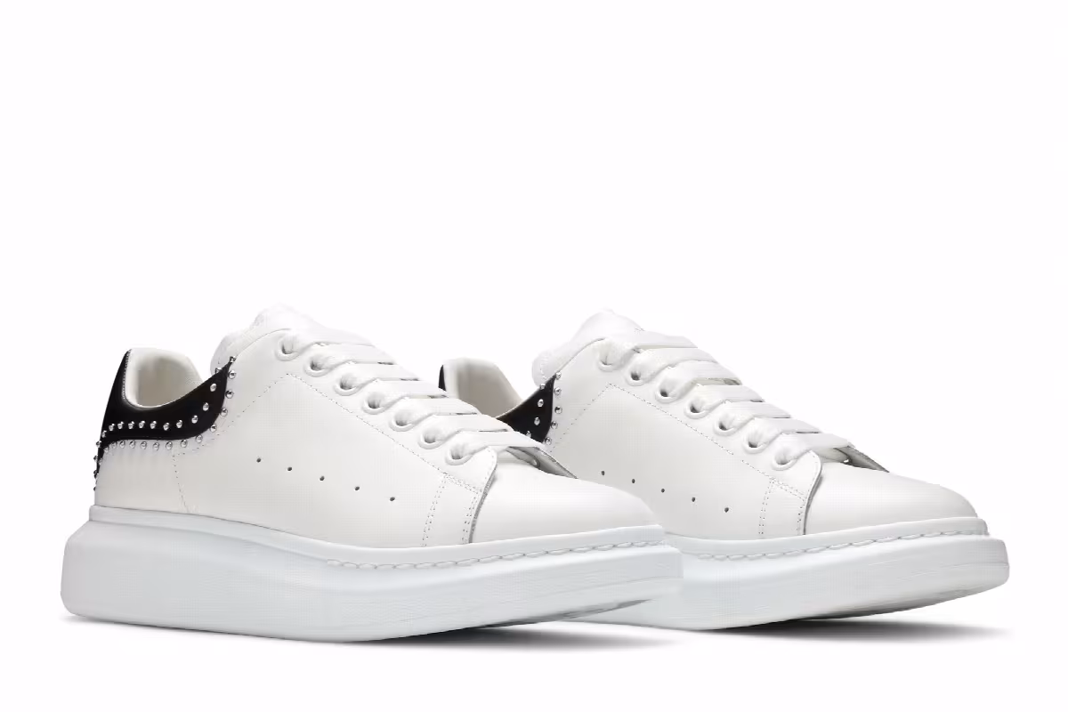 Alexander McQueen Oversized Sneaker White Studs, view 9