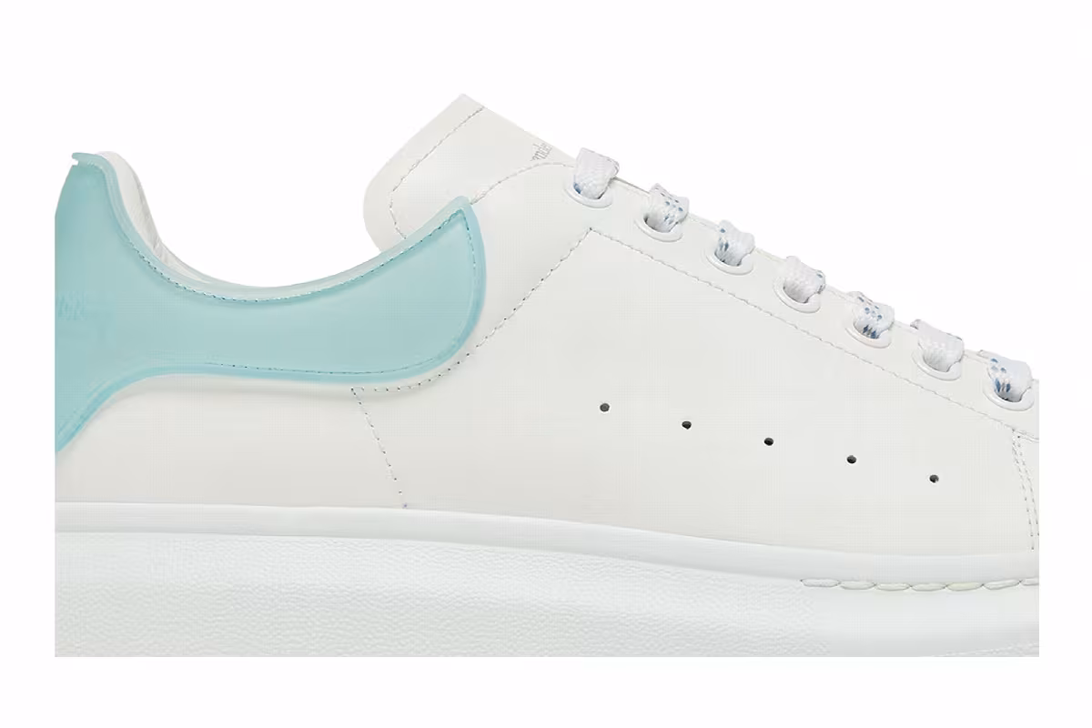 Alexander McQueen Oversized Sneaker White Blue, view 3