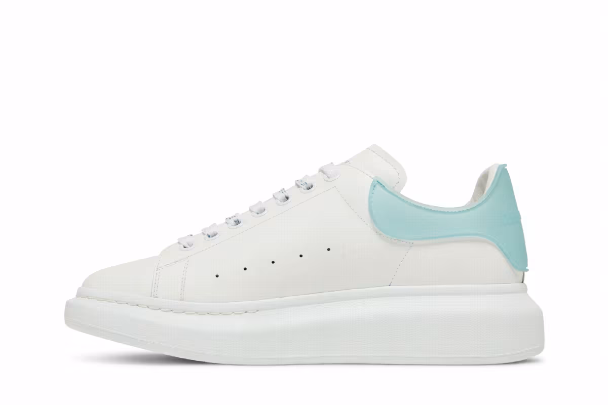 Alexander McQueen Oversized Sneaker White Blue, view 4